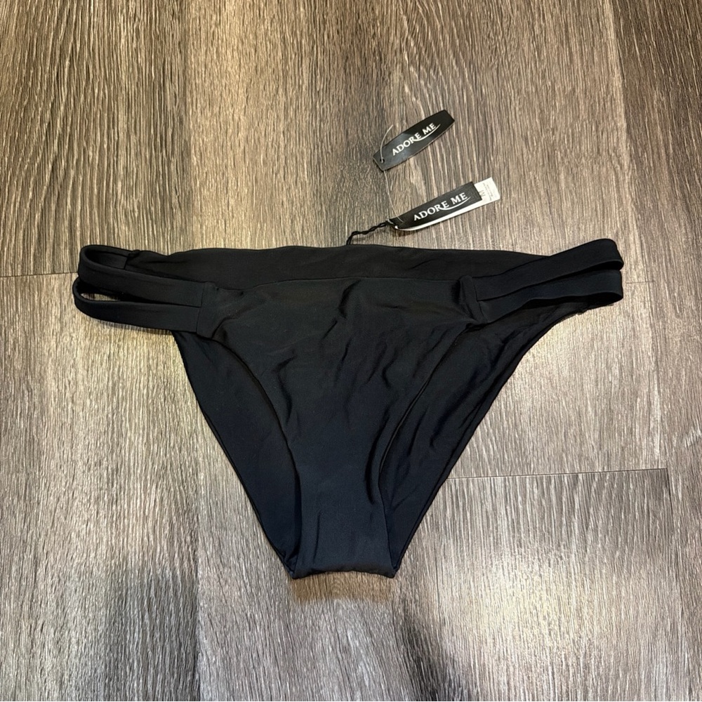 Adore Me Bikini Bottom Black Women’s Medium NWT
